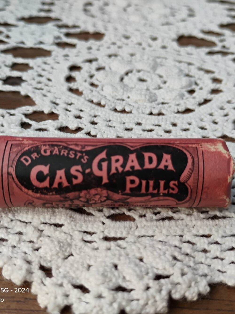 antique Dr. Garst's Cas-Grada patent medicine new old stock unused circa 1920ish